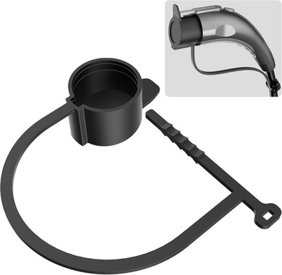 Adjustable Zip Tie J1772 EV Charger Plug Cover - Dustproof Protective Cap for J1