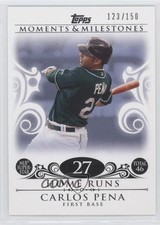 2008 Topps Moments & Milestones /150 Carlos Pena (2007 MLB Superstar 46 HRs) 0o9