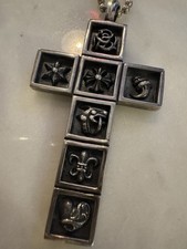 Chrome Hearts Multi-Frame Cross Pendant Neckl...