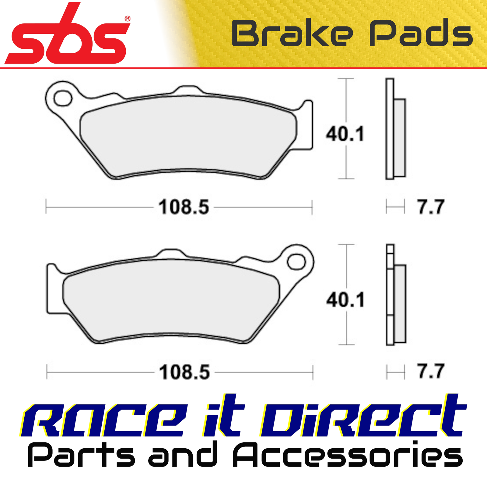 Brake Pads for KTM 690 ENDURO 2008-2011 Front Street SBS