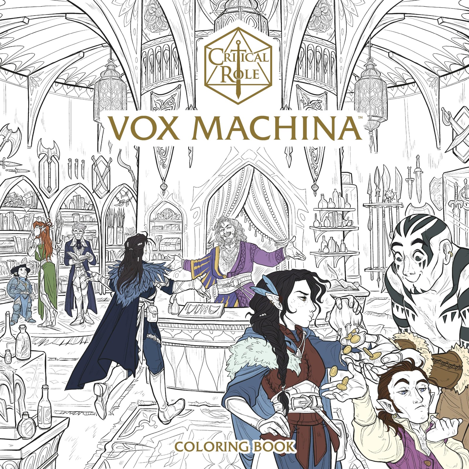 Critical Role: Vox Machina Coloring Book by Critical Role PAPERBACK - Image 3
