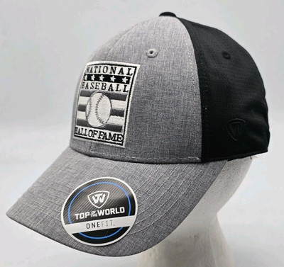 National Baseball Hall of Fame (est 1939) Vintage New Old Stock Flex Fitted Hat
