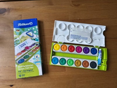 Pelikan Deckfarbkasten grün K12  Tuschkasten Farbkasten Malkasten Sonderedition 