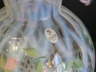 GWTW Vintage FENTON Art Glass Hand Painted Rose Crest Lattice Trellis Lamp SHADE — photo 6