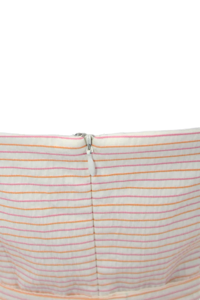 Vestido Shoshanna para mujer de algodón a rayas plisado línea A talla múltiple 2 Foto 4 de 4