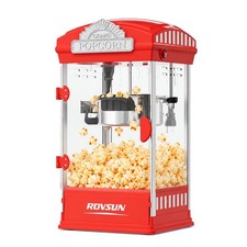 ROVSUN Popcorn Popper Machine, 4oz Countertop Popcorn Maker 480W 16 Cups Red