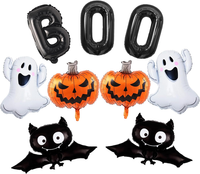 Koboko Halloween Luftballons 9 StüCk Deko Set Fledermaus KüRbis Geist