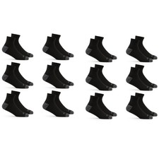 Fruit of the Loom Men's Dual Defense Ankle Socks 12 Count 1Pack 6-12, Black
