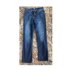 Old Navy Unisex Kids Size 12 Blue Skinny Jeans Medium Wash Button Zip