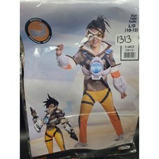 Overwatch TRACER Costume Halloween Cosplay Child Size Large 10-12 NEW