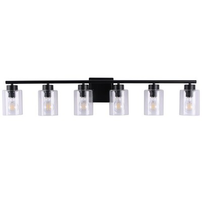 6 Light Bathroom Light Fixtures, 40 Inches Bathroom Lighting Fixtures Over Mi...