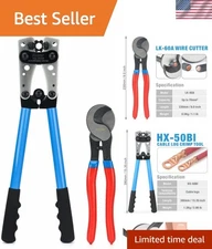 Professional-Grade iCrimp Battery Lug Crimping Tool with Shear Cutter Included