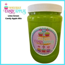 Candy Apple Making Liquid Mix-Lime Green Plain Candy Apple