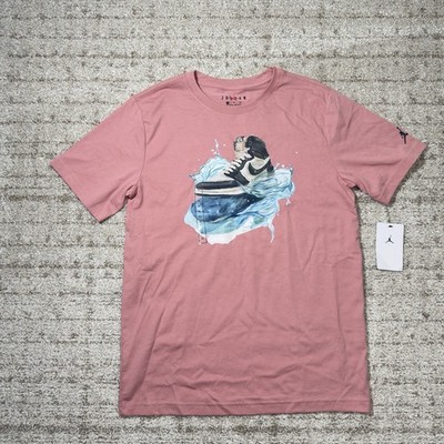 Air Jordan 1 Wave T-Shirt - Rust Pink - Boy s XL [95F043-AID]