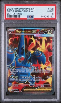 Mega Heracross ex 108/094 Me02: Phantasmal Flames Holo for sale