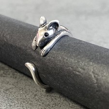 Süßer Maus Ring verstellbar   Tier Ring Dam...