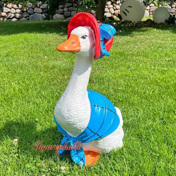 Gans Figur Statue Skulptur Kopftuch Witzig Ostern Oster Dekoration Dame TüR Deko-image