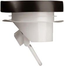 White Odor Proof Shower Floor Drain Backflow Preventer Stopper