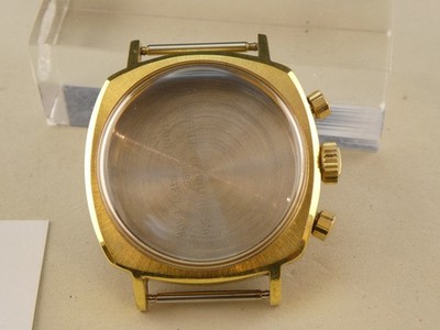 NOS  HEUER Camaro  Gehäuse/Case  kompl.  Ref. 73345 / vergoldet  no.6