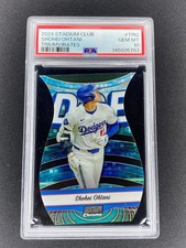 2024 STADIUM CLUB TRIUMVIRATES CHROME DIE-CUT #TRI-2 SHOHEI OHTANI PSA 10 DODGER