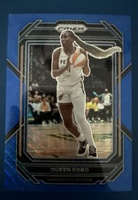 2023 Panini Prizm WNBA #78 Queen Egbo Blue Wave