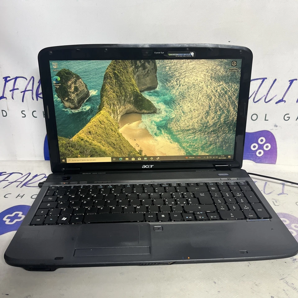 Notebook Acer 15,6p(Intel Core 2 3gb Ram Hdd500gb )Windows 10 Pro - Immagine 2 di 4