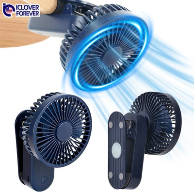 #ad #ad Magnetic Clip On Fan Rechargeable Desk Cooling Fans Portable for Stroller Office $15.99