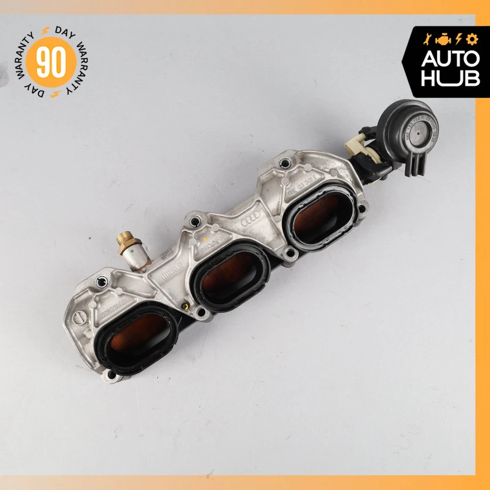 Colector de admisión inferior derecho híbrido Porsche Cayenne 958 Panamera con soporte OEM Foto 3 de 4