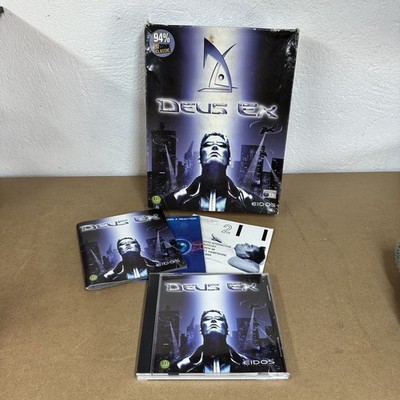 Deus Ex Big Box PC CD-ROM Spiel / UK PAL / Eidos Vintage Retro - OHNE DISC