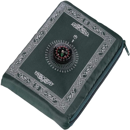 Praying Rug,Hitopin Travel Prayer Mat with Compass Pocket Sized Carry Bag and