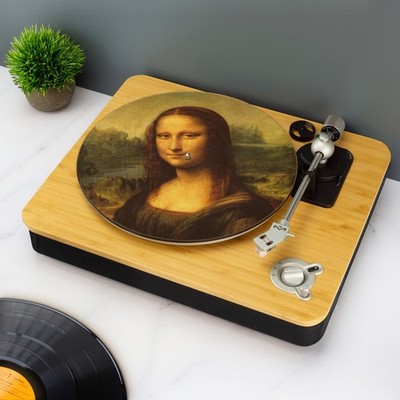 Mona Lisa Rutschmatte Renaissance Kunst Vinyl Plattenspieler Matte DJ Geschenk klassisches Dekor