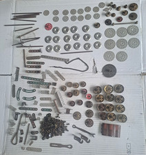 Märklin Metallbaukasten Messingteile Schrauben stangen runde Platten Zahnräder