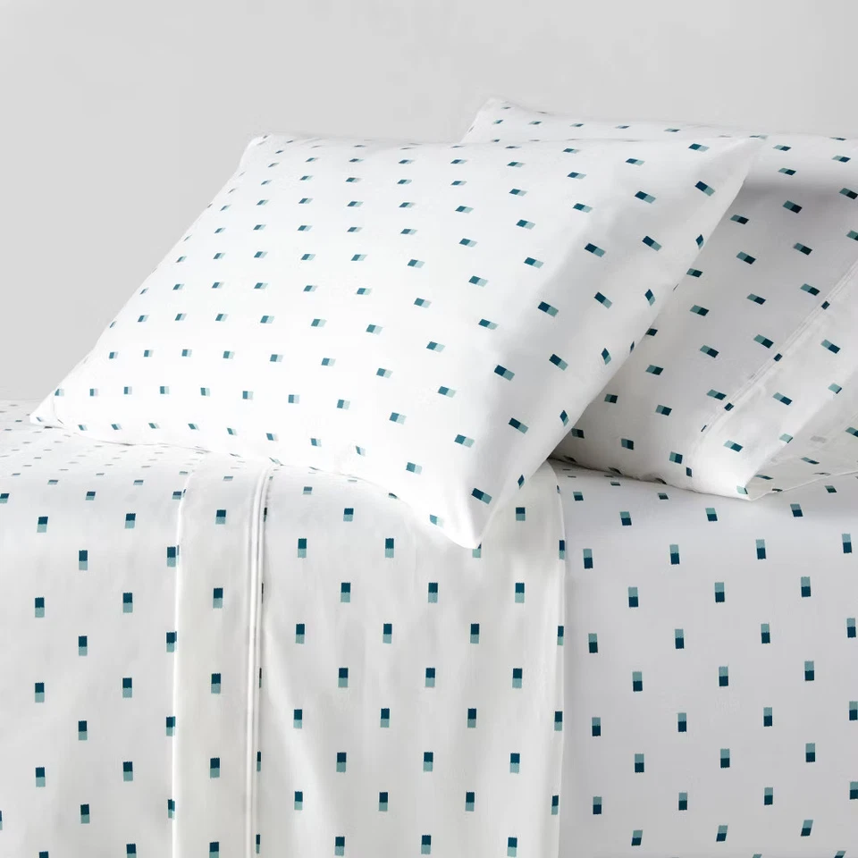 Full 400 Thread Count Performance Sheet Set Blue IKAT - Threshold