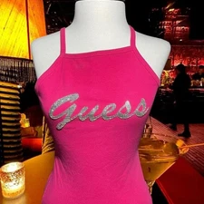 Hot Pink Y2K Guess Tank ✨