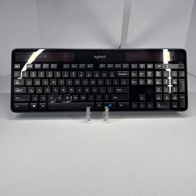 Logitech K750 Wireless Solar Keyboard Black, Rechargeable Solar Power No Dongle