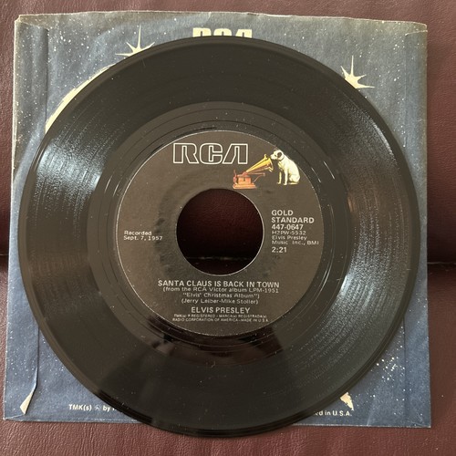 Elvis Presley - Blue Christmas - RCA - (45 U/min) 7" Single) - Bild 2 von 2