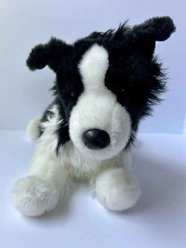 Douglas 16" Chase Border Collie Dog Plush Stuffed Animal black cuddle toy puppy - Picture 1 of 9