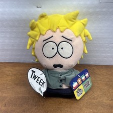 SOUTH PARK 2001 Tweek Plush - With Tags, Shaking RARE Pull String