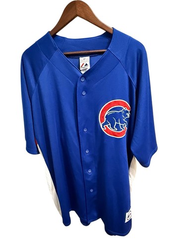 Vintage Chicago Cubs Trikot Herren XXL Blau Majestic 90s Y2K
