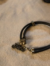 Men's Silver Gold Black Stainless Steel Cross Bracelet Braided Leather 8.27inch