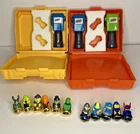 Vtg 1987 Tomy Spinjas Lot 11 Warriors, 2 Arenas, & 3 Launchers Parker Brothers