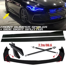Front Bumper Lip Spoiler Splitter Car Body Rear For Hyundai