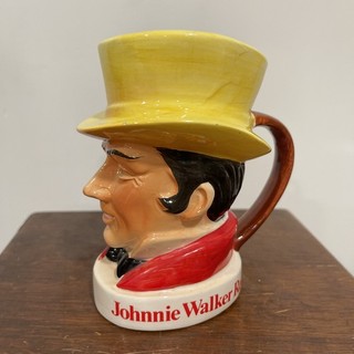 Johnny Walker Red Label Whiskey Toby Ceramic Mug Stein Somerset Importers NY