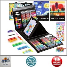 237pcs Kids Art Set with Easel Drawing Painting Kit Art Supplies Gift Ages 4-8