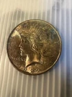 1922 Peace Silver Dollar Rainbow Toned