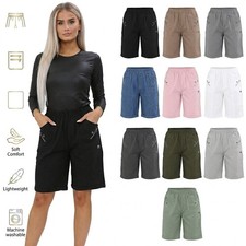Women's Cherry Berry Comfort Summer Elasticated Waist Casual Above Knee Shorts