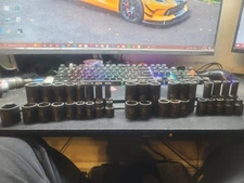 37 Matco ADV 3/8 Drive Metric And Standard Sockets Missing Some