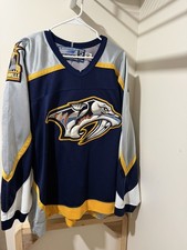 Nashville Predators Authentic Bauer Inaugural Season 1998 Jersey Size 56 Blue