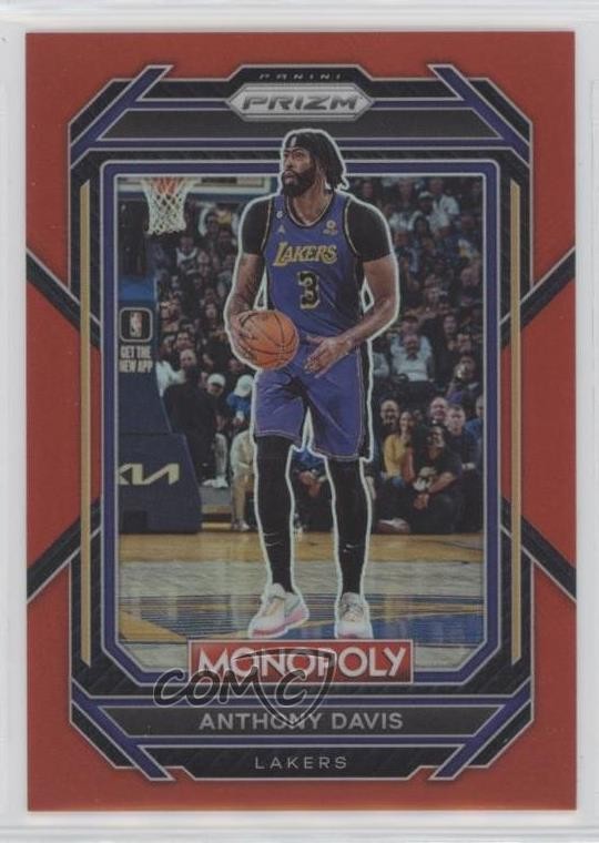 2022-23 Panini Prizm Monopoly Red Prizm /99 Anthony Davis #41
