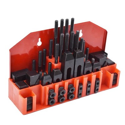 LABLT 7/16'' T-Slot Clamping Kit Mill Set t 3/8-16 58 Pcs Pro-Series